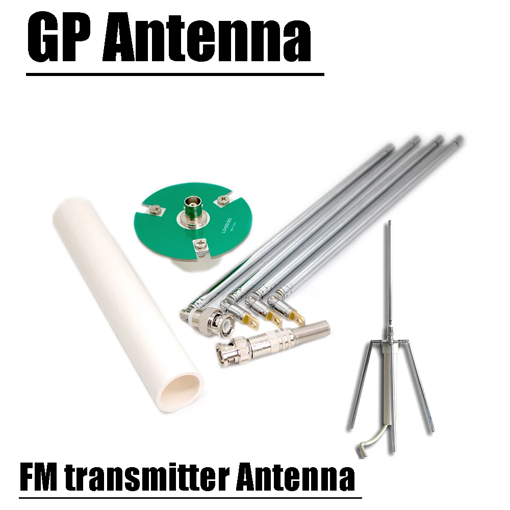 65-375MHZ GP Antenna FM Transmitter Antenna BNC Q9 Telescopic Antenna For HAM Radio Amplifier FM Receiver UHF VHF Walkie-talkie