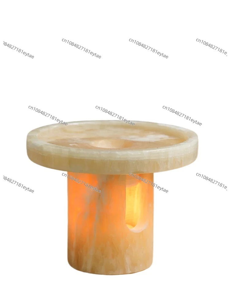 

Creative natural marble tea wax diffuser desktop jade essential oil aromatherapy stove European light luxury home decoration