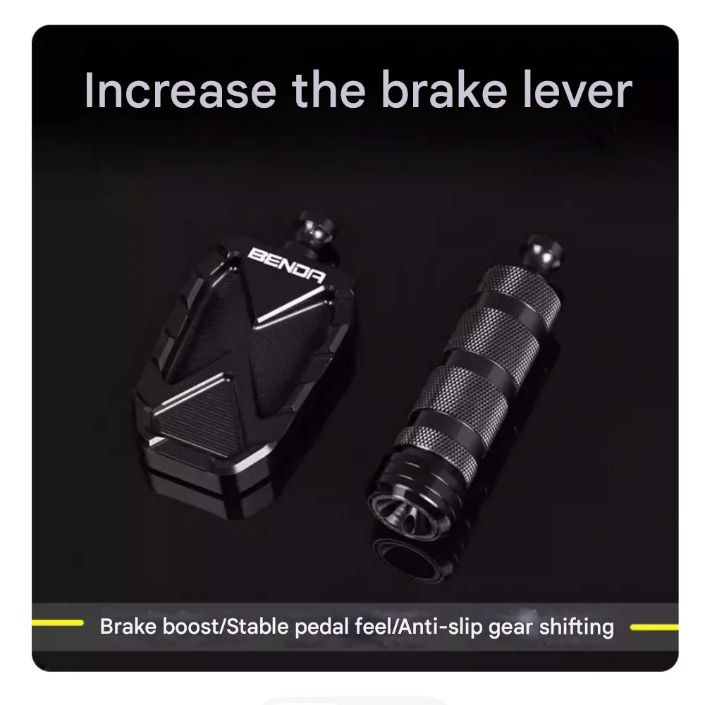 Suitable for Benda ROCK250, ROCK 300, and Chinchilla500: Extended brake pedals and anti-slip gear shift lever.ROCK250/300