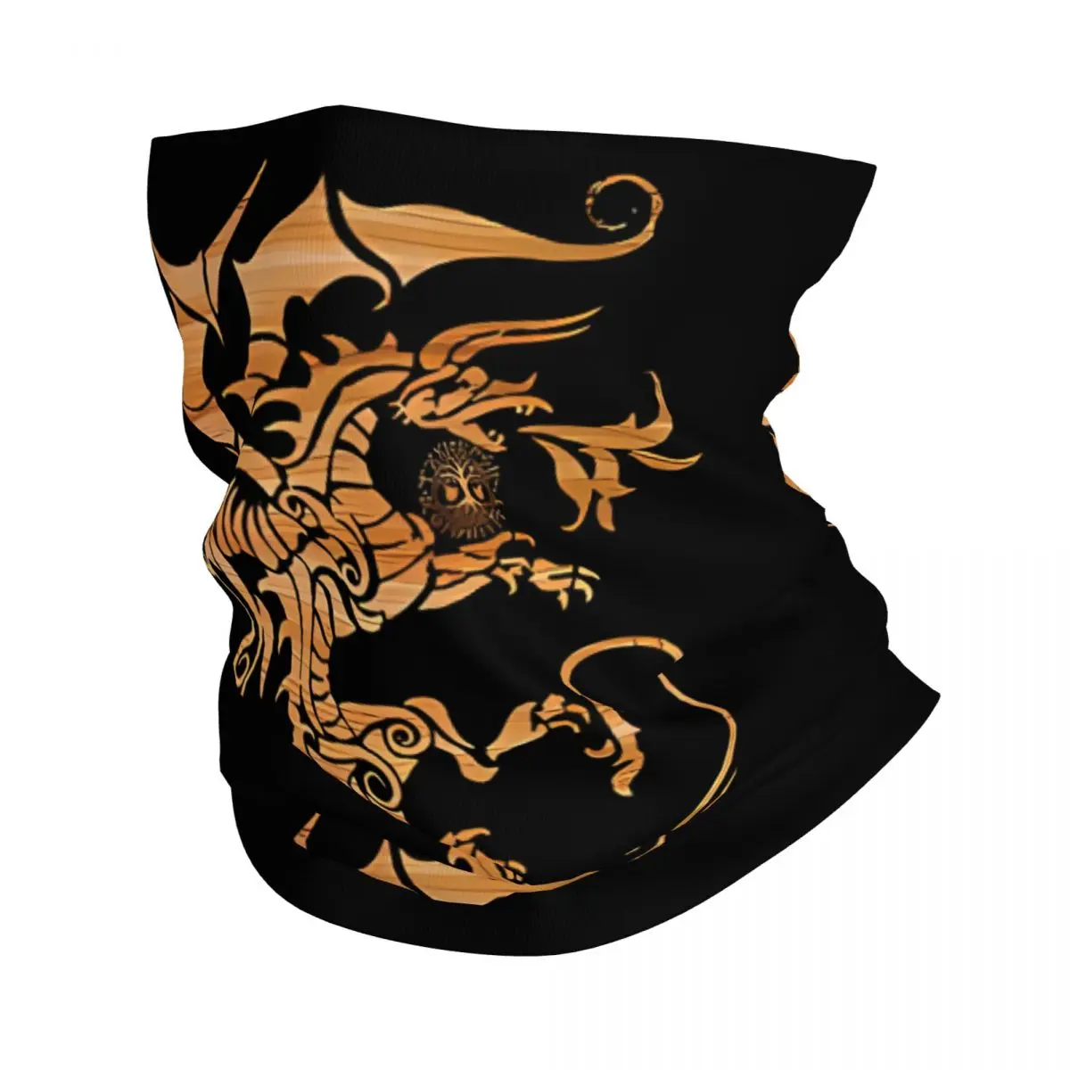 Dragon Viking Scarf Neckerchief Neck Face Mask Polyester