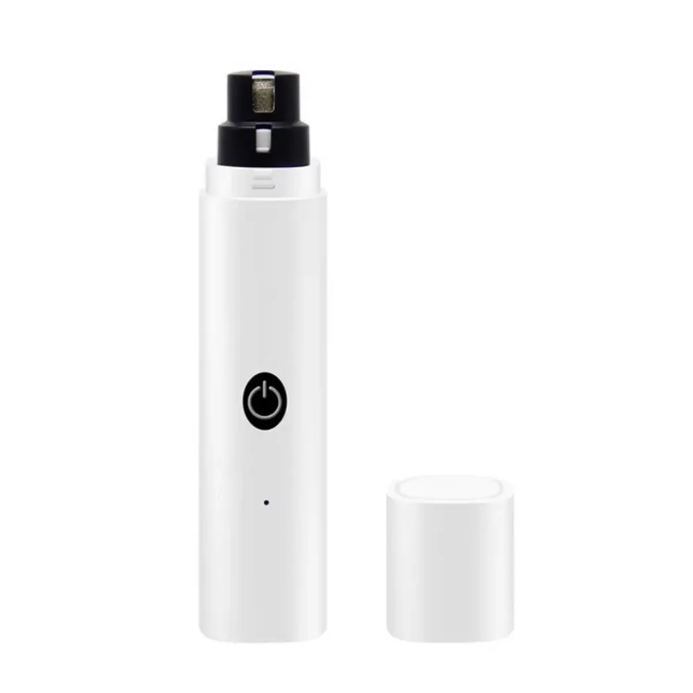 Fashion LED Light Electric Pet Nail Grinder Rechargeable Painless Puppy Nail File Pet Supplies Quiet Nail Grooming Dog Cat