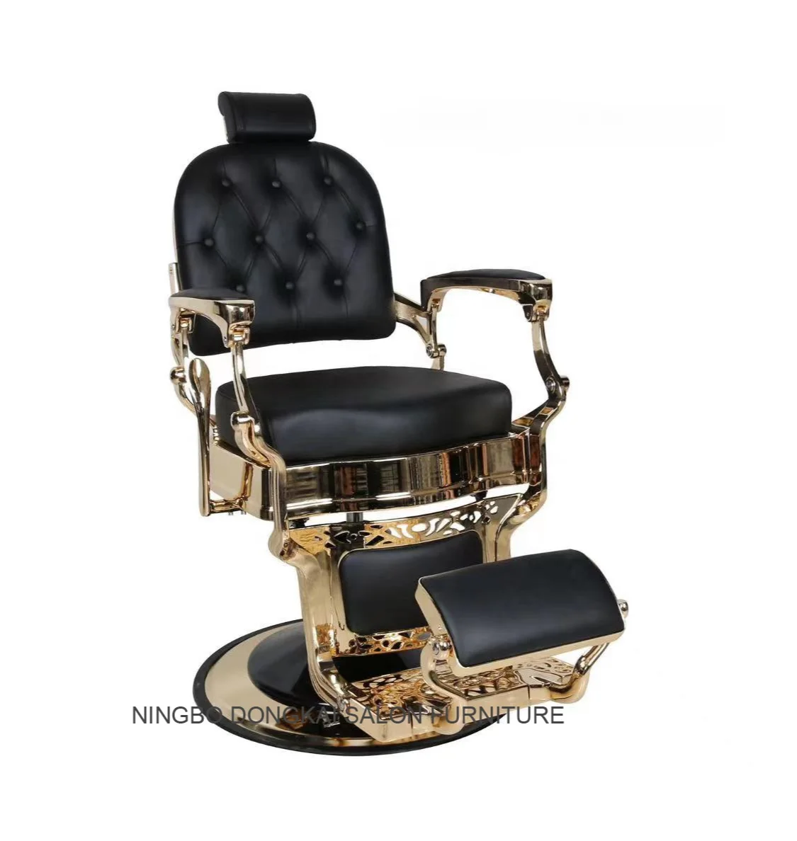 Professional Salon Gold Barber Chair Durable Best Barbershop