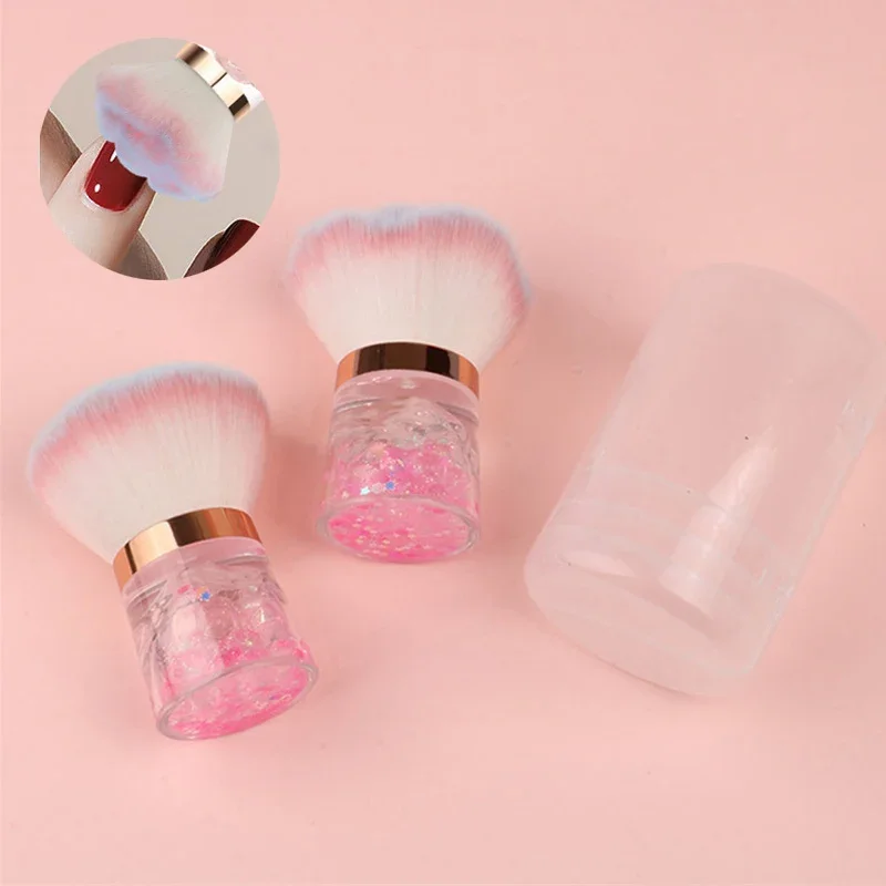 Nail Art Dust Cleaning Brushes Mushroom Head Rose Shaped Dust Remove Brushes Nail Cleaning Brush Manicure Pedciure Brush Tool