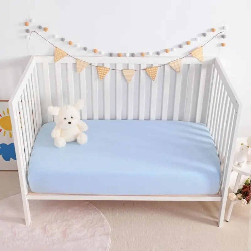 XXFE 2PCS Zamontowany arkusz bassinet oddychający arkusz łóżka do standardowego materaca do łóżeczka