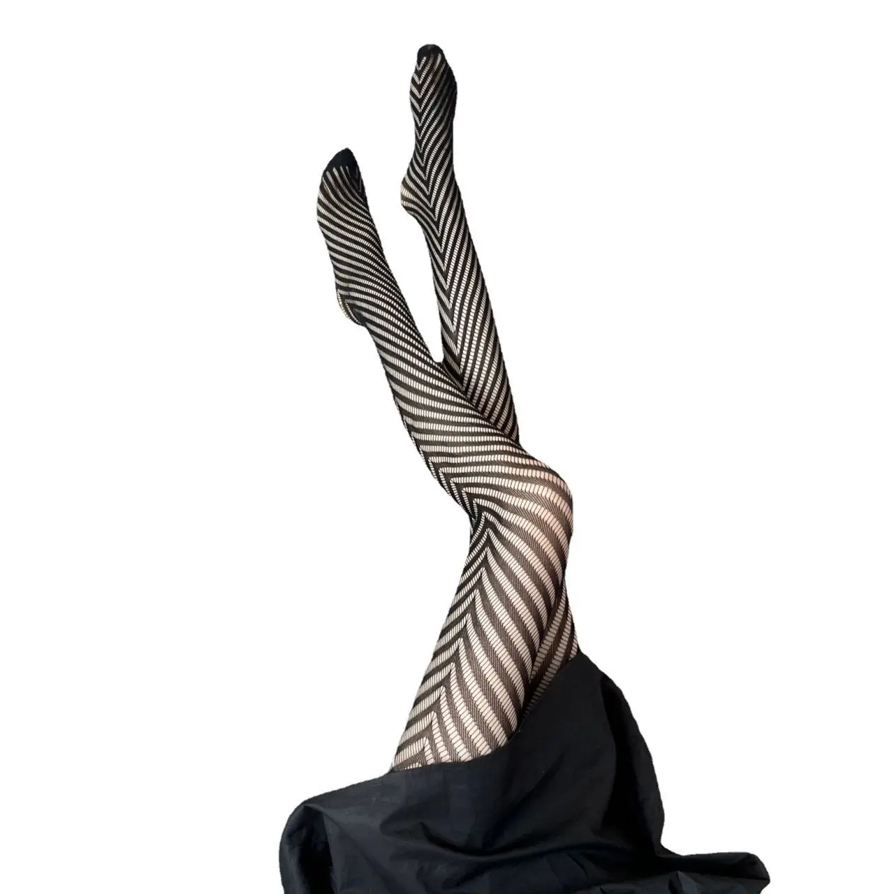 

Sexy Patchwork and Diagonal Fishnet Stockings Woman Black Tights Transparent Thin Y2K Medias Socks Party Club Pantyhose.