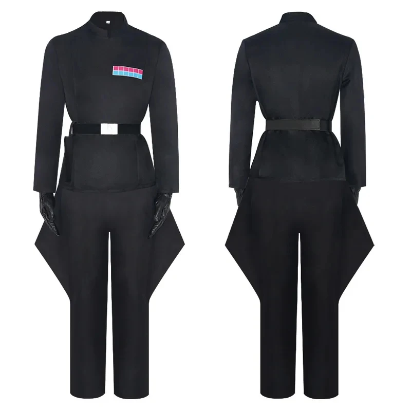 Disfraz de Oficial Imperial de la Guerra de las Galaxias para Adultos TYV55, Traje de Cosplay para Halloween, Uniforme de Villano con Capa