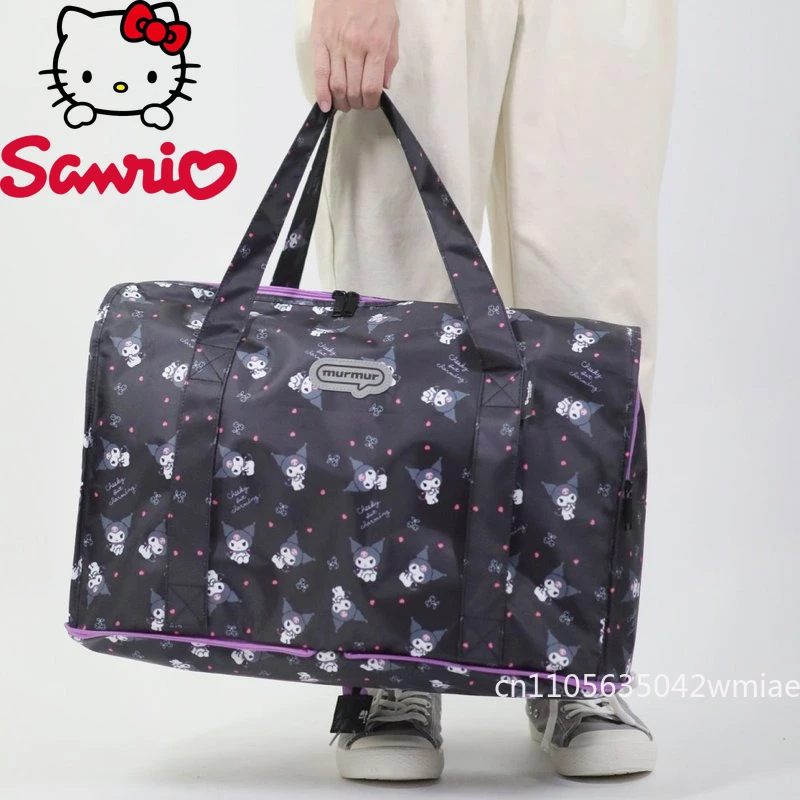Kulomi New Foldable Travel Bag Fashionable High Quality Women's Storage Bag Cartoon Versatile Large Capacity Moving Luggage Bag
