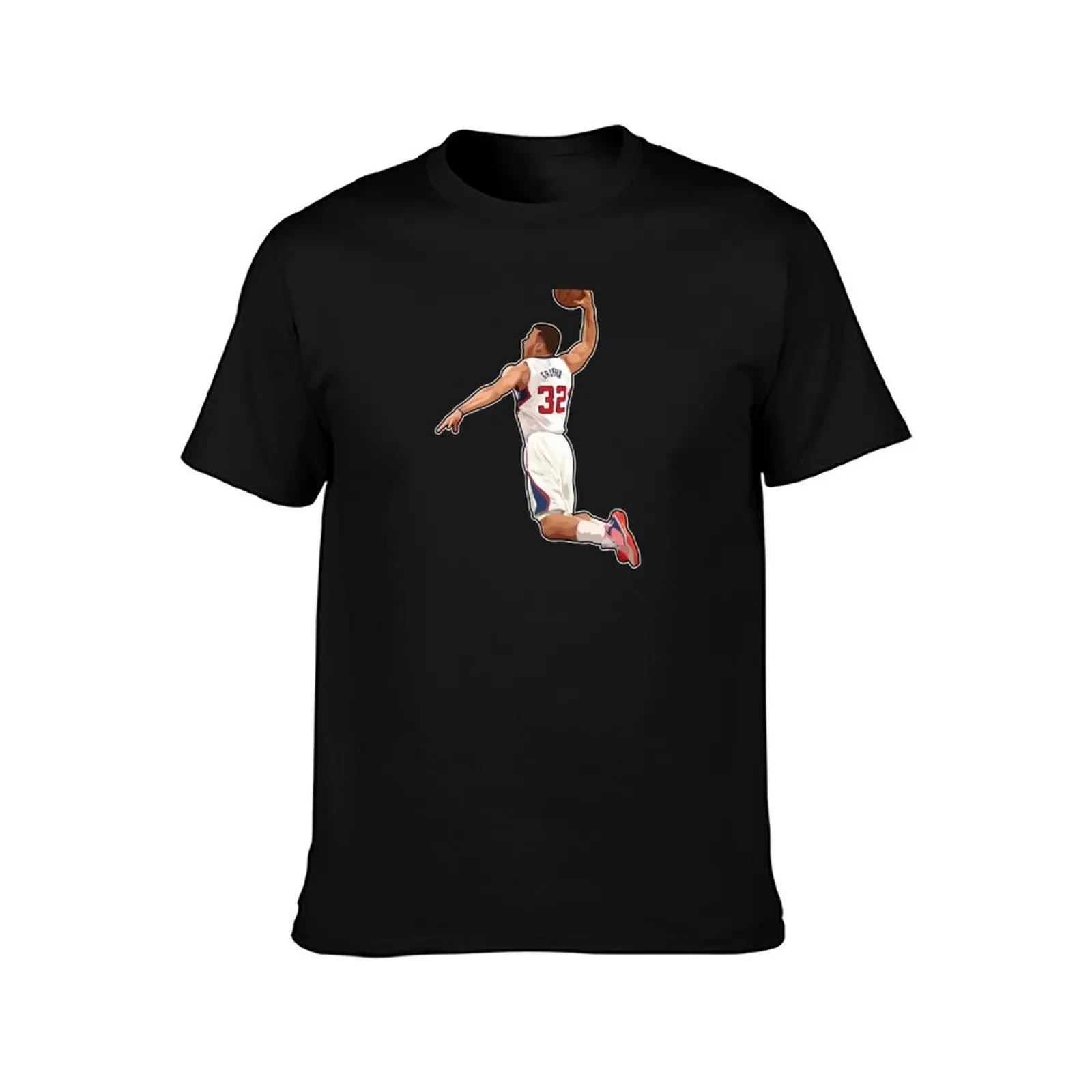 Blake Griffin #32 Power Dunk T-Shirt Basic Simple Design Short Sleeve Shirt