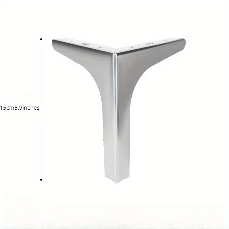 4Pcs 15cm Modern Metal Coffee Table Legs For Furniture Sofa Legs Bed Chair Desk Dresser Bathroom Cabinet Replacement Feet