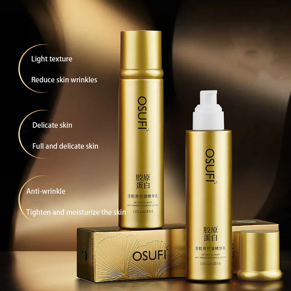

OSUFI Active Collagen Emulsions Reduce Wrinkles Facial Moisturizing Beauty Skin Care Delicate Tighten Facial Lotion Cosmetics