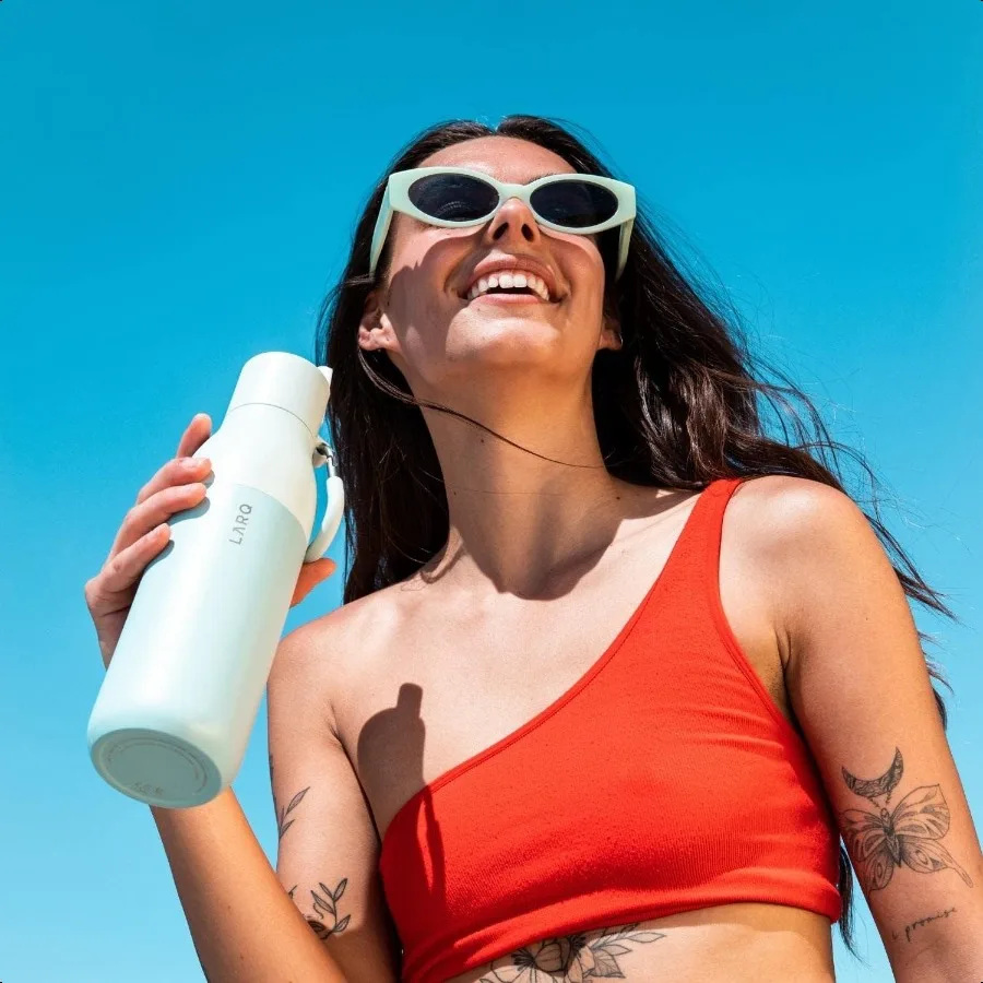 زجاجة فليب علوية 17 أونصة قابلة لإعادة الاستخدام معزولة من الفولاذ المقاوم للصدأ مع شفاطة خالية من مادة BPA للرياضة والصالة الرياضية والسفر إبقاء المشروبات Co