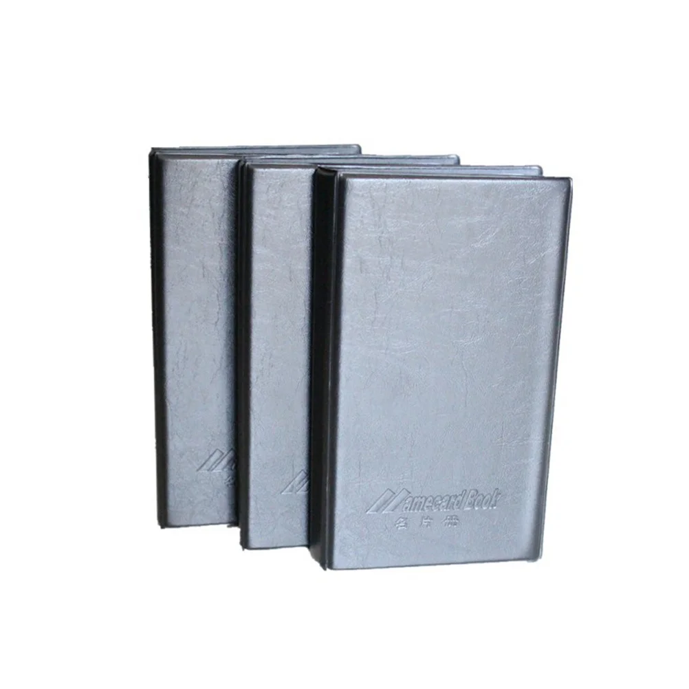 حقيبة تخزين سوداء لتنظيم بطاقات العمل مكونة من 120 فتحة لبطاقات أسماء الائتمان وحامل اسم كتاب الأعمال