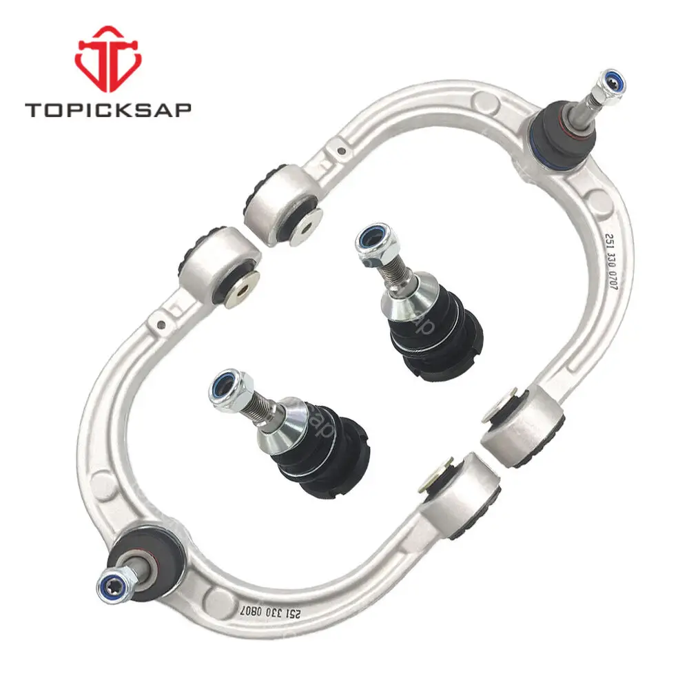 TOPICKSAP 4pcs Front Upper Control Arms Ball Joint Kits for Mercedes-Benz W164 GL450 ML350 R350 2007 2008 - 2012 2513302500