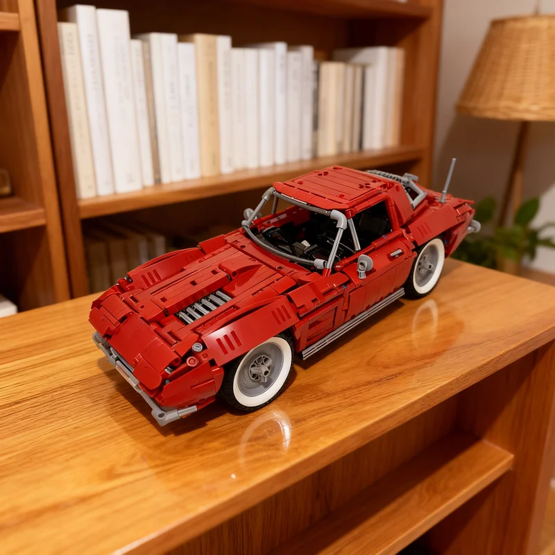 

2242pcs MOC Corvette C2 Split Window Coupe Technical Model Building Blocks Architecture Christmas Gifts Toy Idea Education DIY