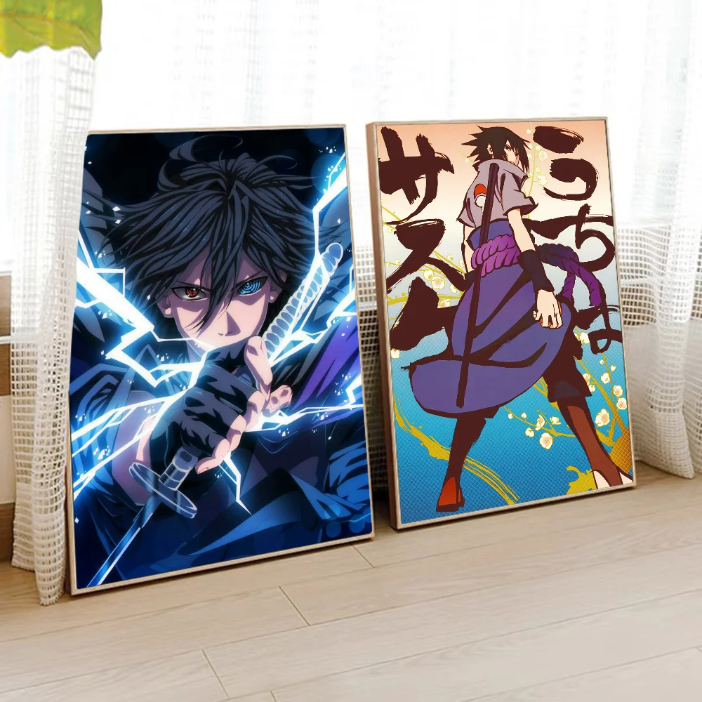 ملصق ورقة بيضاء للمنزل ، الفن الجمالي ، الرسم على الحائط ، أمين ، U-Uchiha ، S-Sasuke ، مقاوم للماء ، ملصق ورقي ، قهوة ، بار