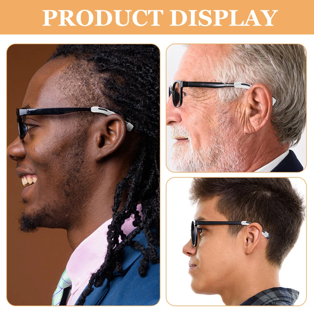 

Eyeglasses Temple Tips Silicone Ear Grips Anti-Slip Retainers For Glasses Sunglasses Reading Glasses Eyeglass Accessories
