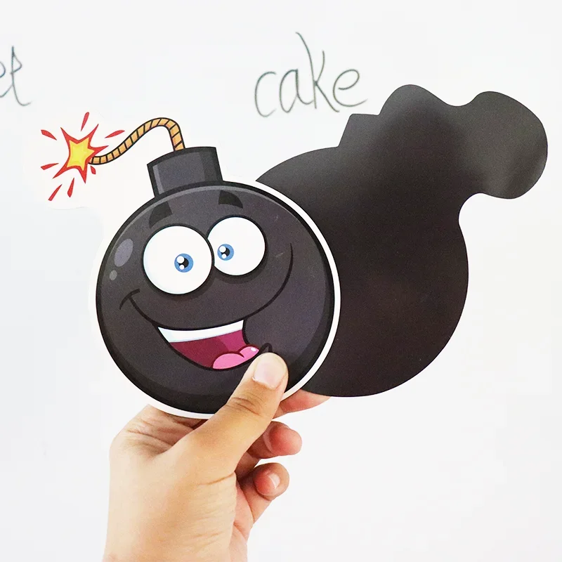 15cm Big Magnetic Learning Words Game Cartoon Bomb For Kids Early Educational Cognitive Pretend Play Board Game Children Gift