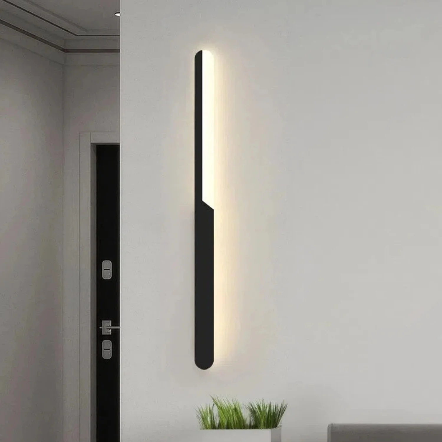 Modern  Iron LED Knob Adjustable Wall Lamp Warm Light Sconce Wall Figure for Living Rooms Kitchens Bedrooms Dining Room