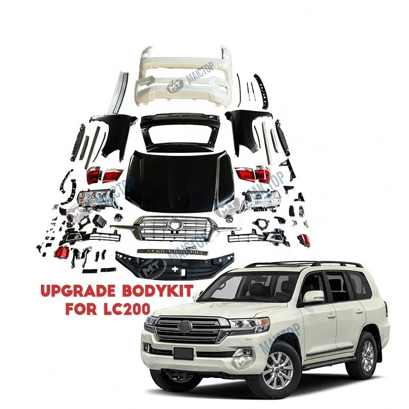 

For Maictop Car Accesorios Facelift Upgrade Bumper Bodykit For Land Cruiser Lc 200 Series Lc200 2008-2015 To 2016 2017 2018