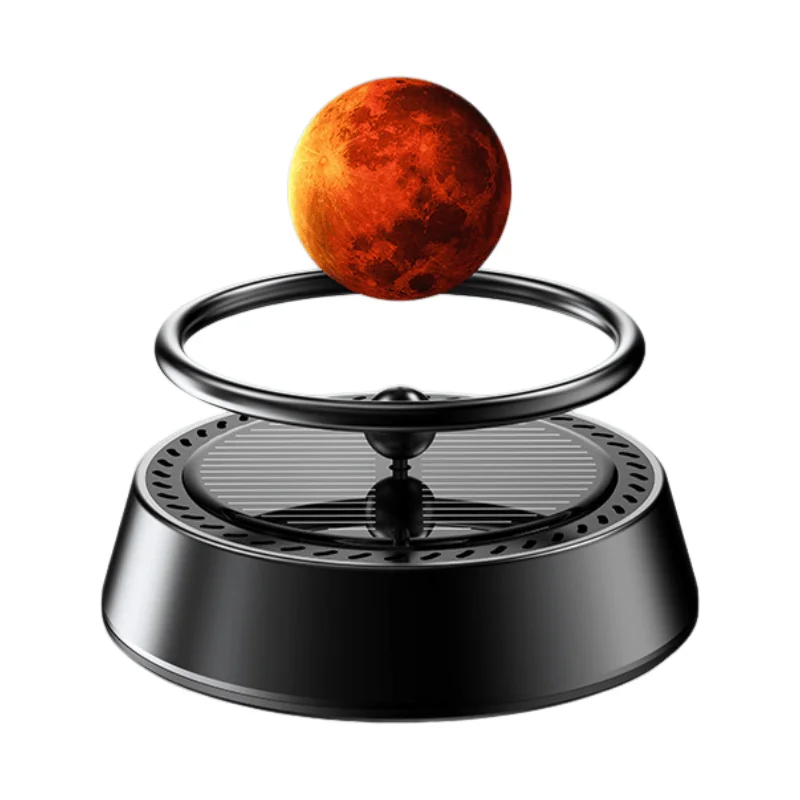 Solar Car Air Freshener Magnetic Levitation Blue Planet Earth Dashboard Perfume Diffuser Aromatherapy Interior Accessories Gifts