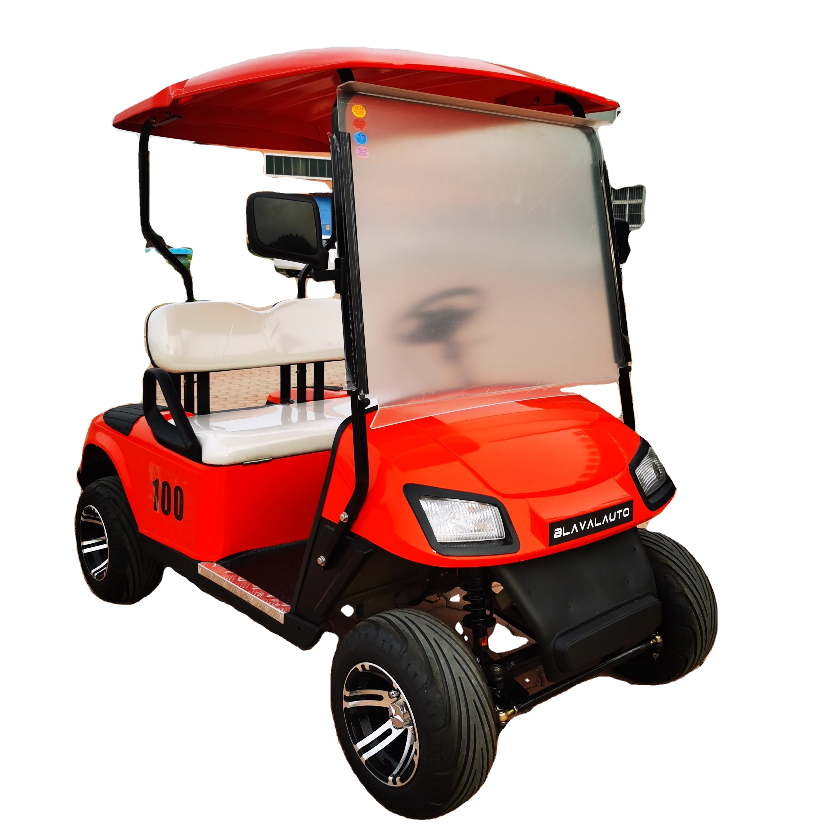 6 Seater Electric Golf Cart Lithium Battery Utility Vehicle with Solar Panel for Resort Community Transportation