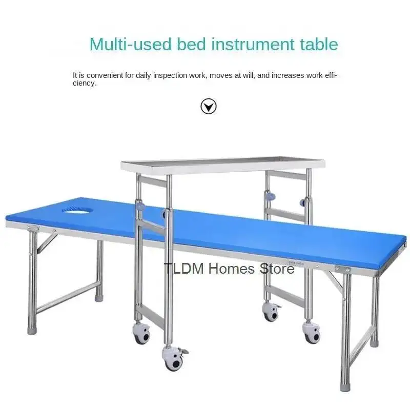 mit verdickten Hilfswagenrädern aus Edelstahl 304, multifunktionales medizinisches Tablett, Organizer, Wagen, medizinischer Werkzeugwagen