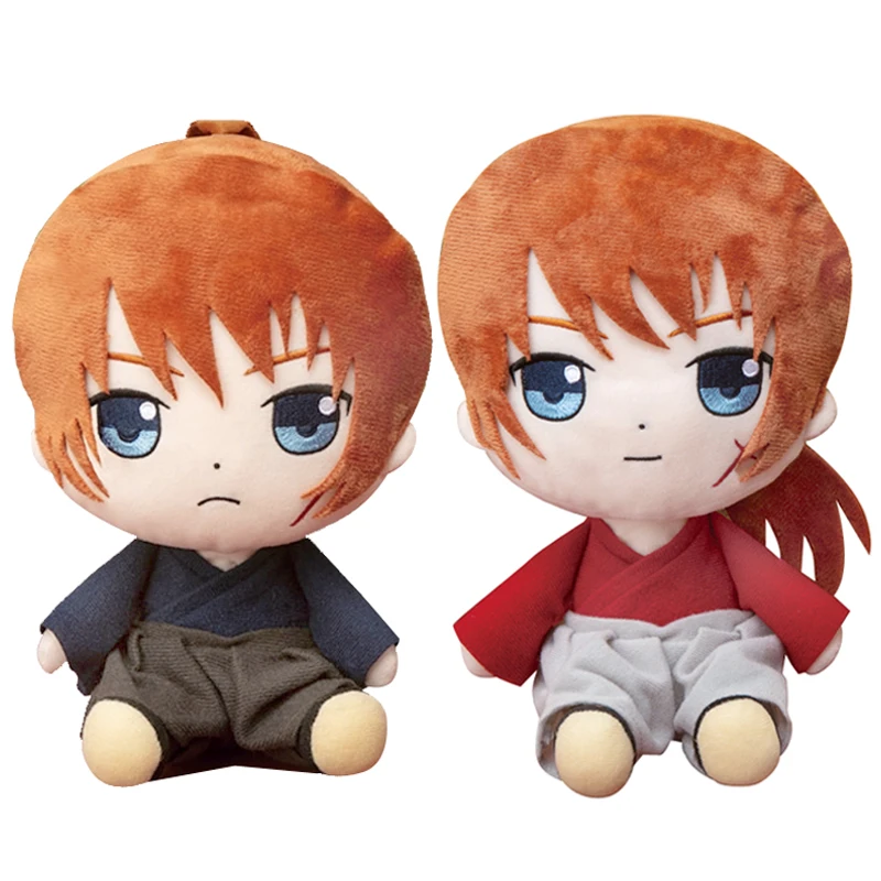 New Cute Japan Anime Rurouni Kenshin The Final The Beginning Himura Kenshin Plush Plushes Stuffed Doll Toy 20cm Kids Boys Gifts