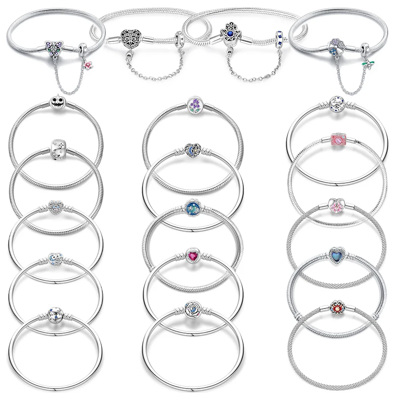 New 925 Sterling Silver Butterfly Star Moon Camera Bracelet For Women Fashion Wedding Birthday Party Jewelry Gifts
