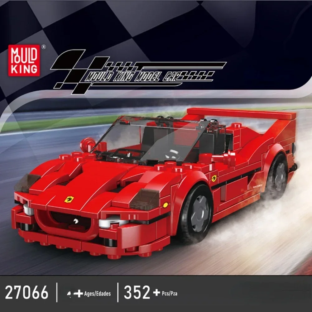 MOC-Juego de bloques de construcción de carreras Super Drift, famoso coche deportivo, Kits de modelos de vehículos todoterreno, ladrillos técnicos, juguetes, regalos de cumpleaños