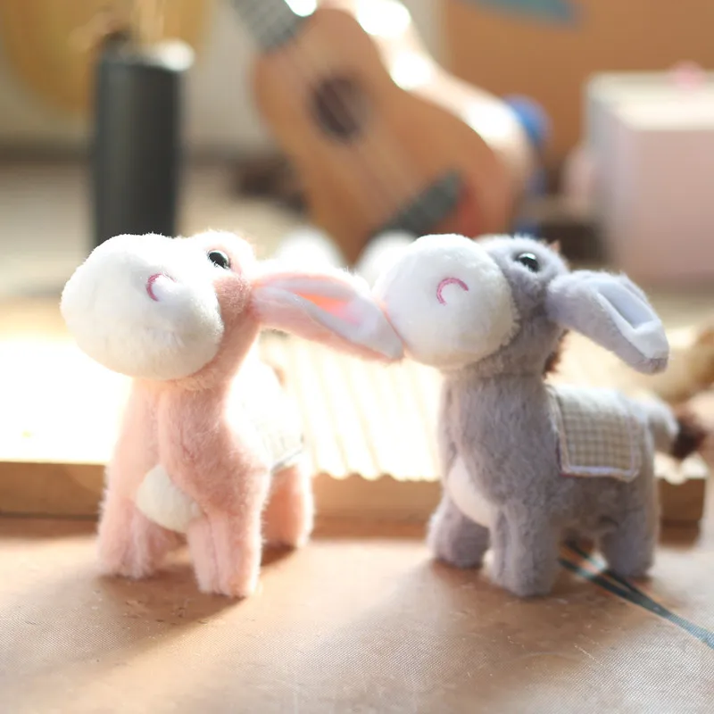 Cute Creative Stuffed Little Donkey Doll Cute Animal Soft Plush Toy For Children Birthday Gift Decor Home Bag Pendant Keychain