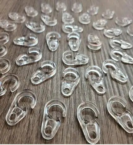 

50pcs Shower Curtain Rings Plastic Clear Shower Curtain Hooks Rings Hook Hanger Bathroom Window Rod for Drapes