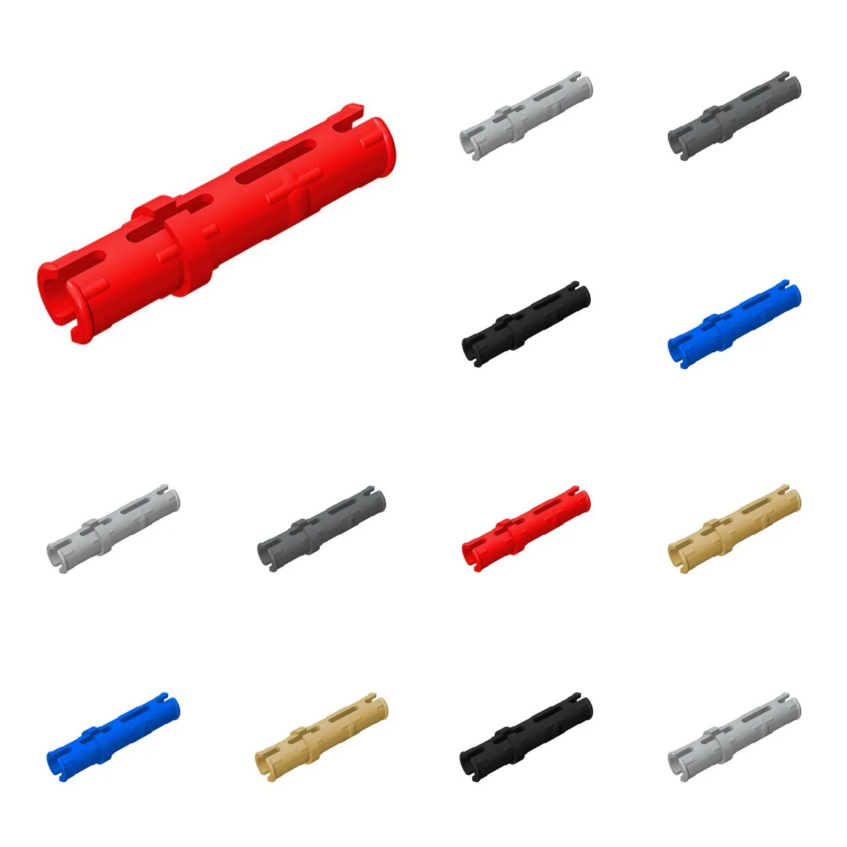 50pcs 6558 Pin 3L with Friction Ridges Bricks Toys For Technical MOC Buildings Blocks Compatible High-Tech DIY