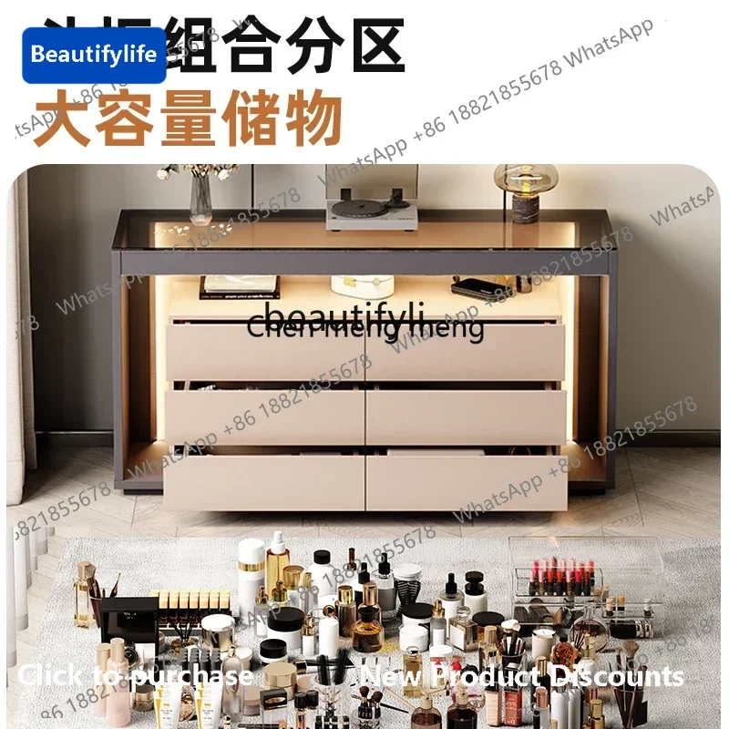 

183F Italian minimalist bedside cabinet small apartment bedroom six chest cabinet household drawer storage cabinet