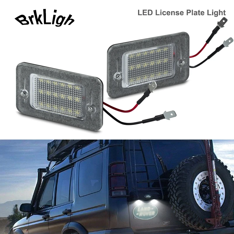 2Pcs Error Free LED License Plate Lights For Land Rover Discovery 1 2 1994-2004 Car Number Lamps Super Bright Auto Accessories