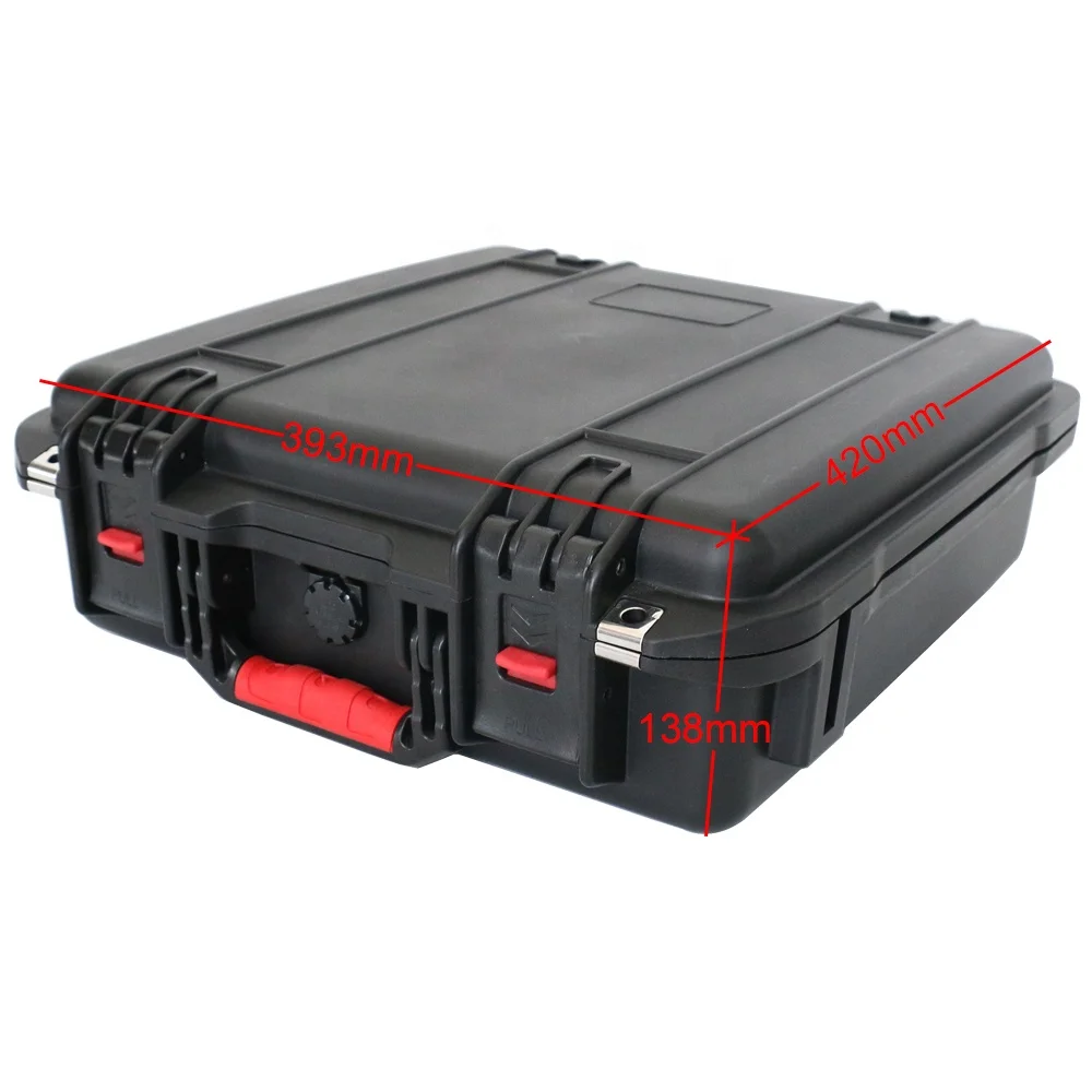 393*420*138mm IP67 Waterproof Shockproof PP Hard Plastic Tool Box Tool Cases High-end for Outdoor Equipment Storage