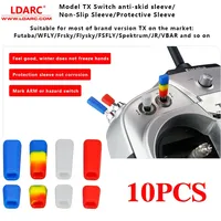 10PCS LDARC TX Switch Nati-Skid Sleeve/Non-Slip Sleeve Protective Sleeve for Flysky JR Radio Transmitter Spare Parts Accessories