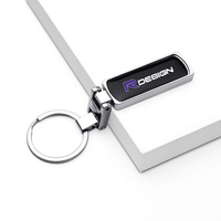 1pcs Metal Car Keychain Key Chain Rings Keyring Auto Accessories For Volvo xc60 v60 s60 v40 v50 s40 s80 c30 xc40 RDESIGN xc70