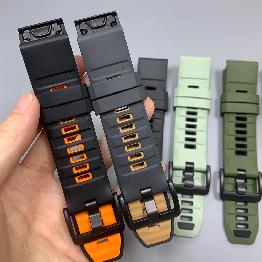Quick Fit Fenix8 26mm 22mm Watch Band For Garmin Fenix 9 Pro 47mm 51mm E 7 7X/Epix Pro/6 6X 5X Plus/Instinct 3 Silicone Bracelet