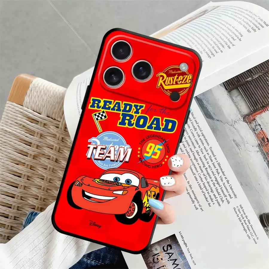Case for iPhone 11 14 SE 12 17 16 Pro Max 17Air 7 8 X XS XR 15 Plus 13 Mini Soft Back Phone Cover Disney Lightning McQueen