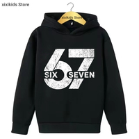 Six Seven 67 Meme Letter Printed Cap Hoodies Cool Funny Sweetshirt White/Black/Grey/Red/Pink Hoody Kawaii Kids Clothes
