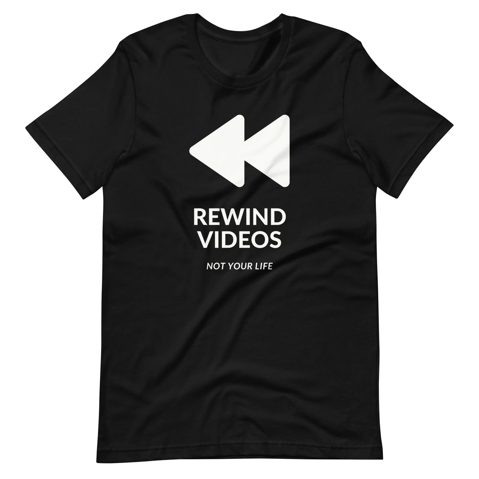 Rewind Videos T Shirt Sarcastic Adult Funny Gift Gag Silly Twisted