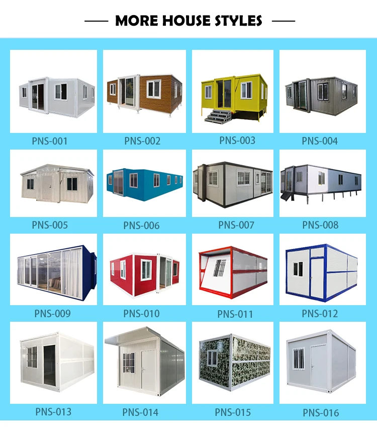 Installazione rapida Casa di contenitori modulari fabbricati da 20 piedi Prefab Espandi case di contenitori staccabili per i prezzi di vendita
