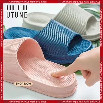 UTUNE Antislip Massage Slippers Vrouwen EVA Indoor Slippers Licht Paar Huis Bad Schoenen Man Waterdichte Sandalen Slides Badkamer