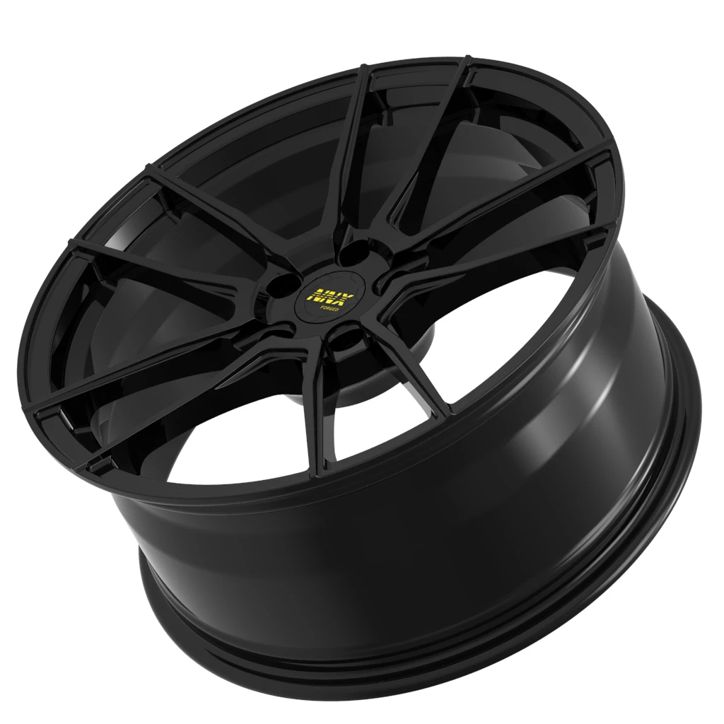 New and special design gloss black forged aluminium wheels 18 19 20 21 inch Mesh Design Racing wheel rims for car