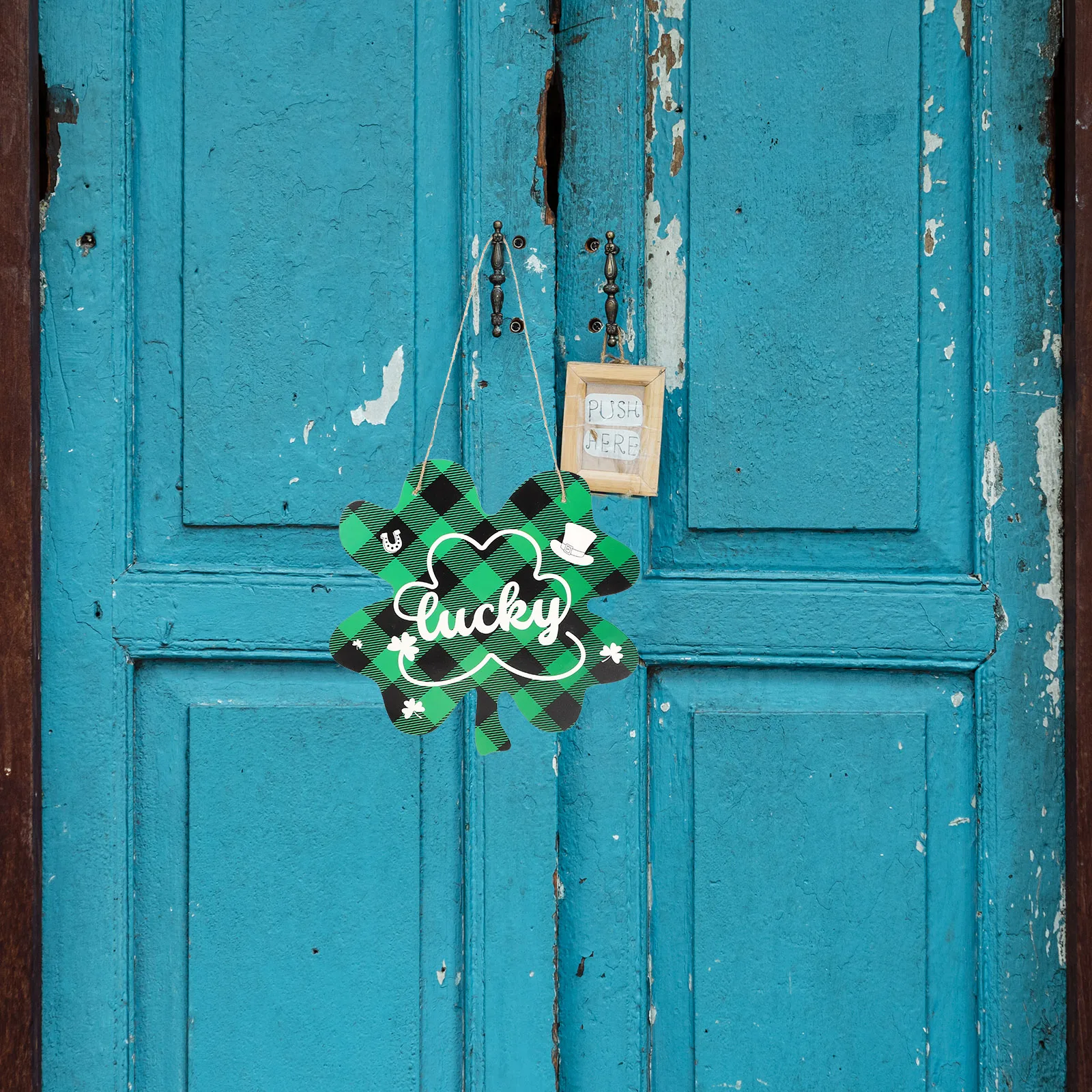 

St Patrick's Day Door Sign Festival Decor Hanging naments DIY Paper Material Party Saint Decor Door Pendant