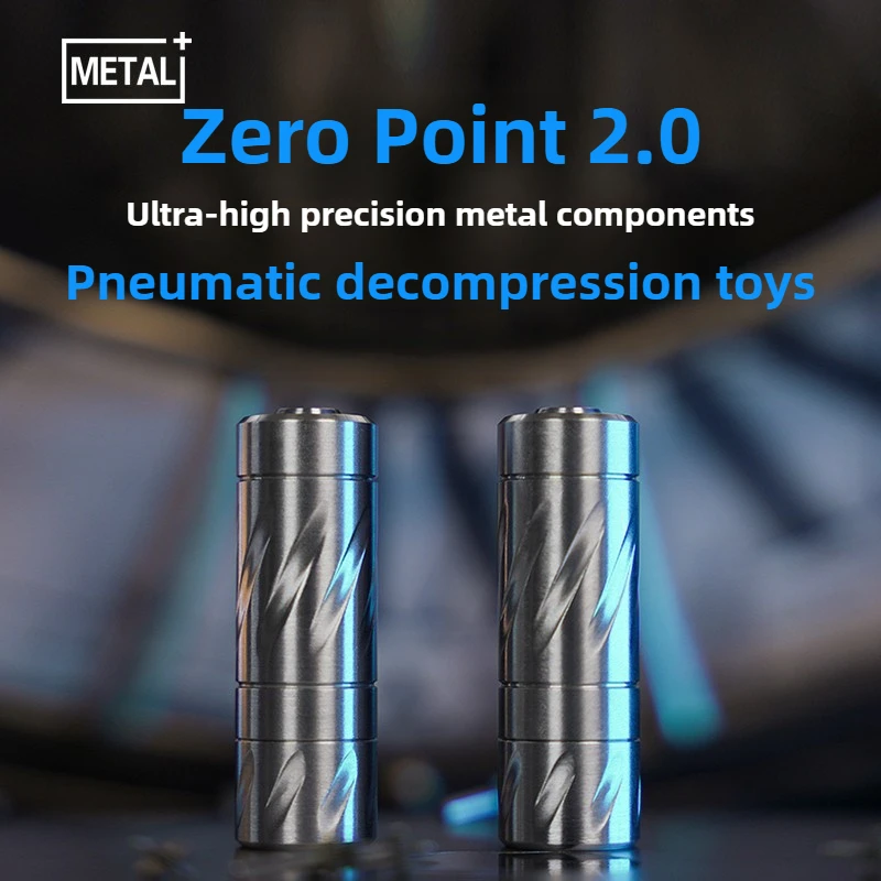 Metal Plus EDC Zero 2.0 Pneumatic Ultra-High Precision Mechanical Metal Press-and-Bounce Fingertip Stress Relief Toy