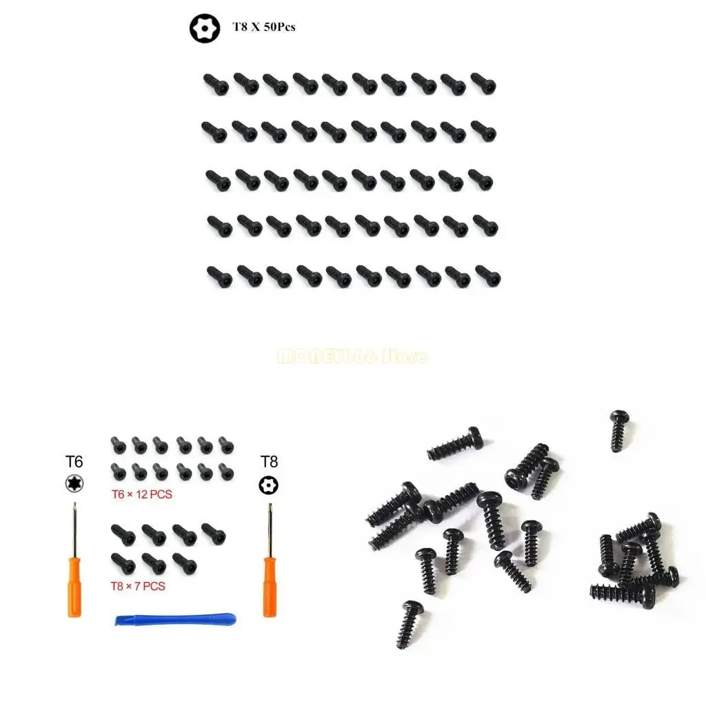 F62C 핸들 나사 세트 하나의 슬림 엘리트 컨트롤러 나사 T8 스크루 드라이버