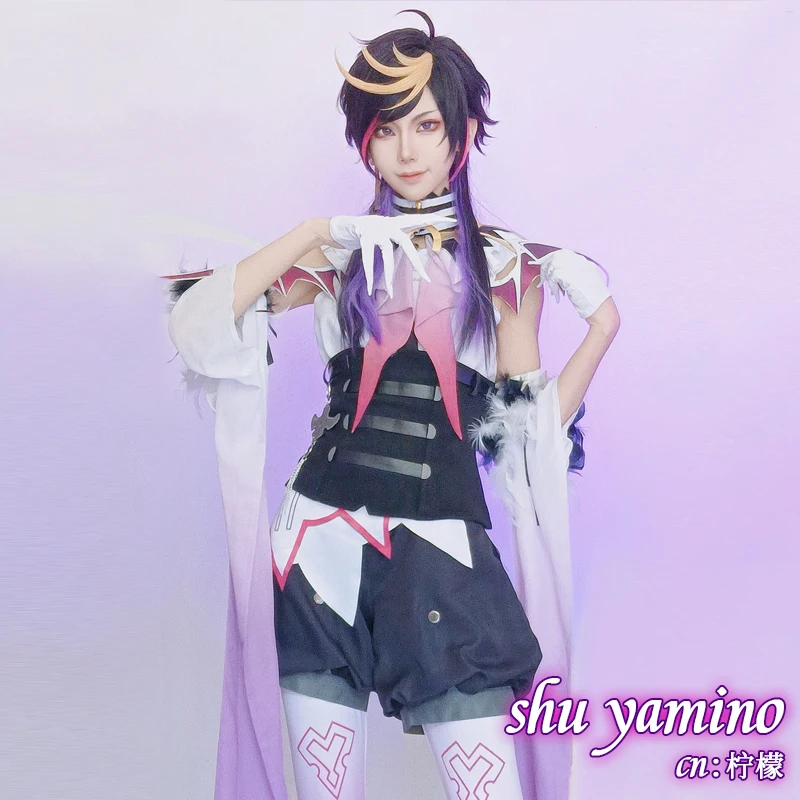 Shu Yamino Cosplay Kostüm Vtuber LUXIEM Yutuber Anzug Phantasie Party Outfits Volle Set Halloween Karneval Uniformen Nach Maß