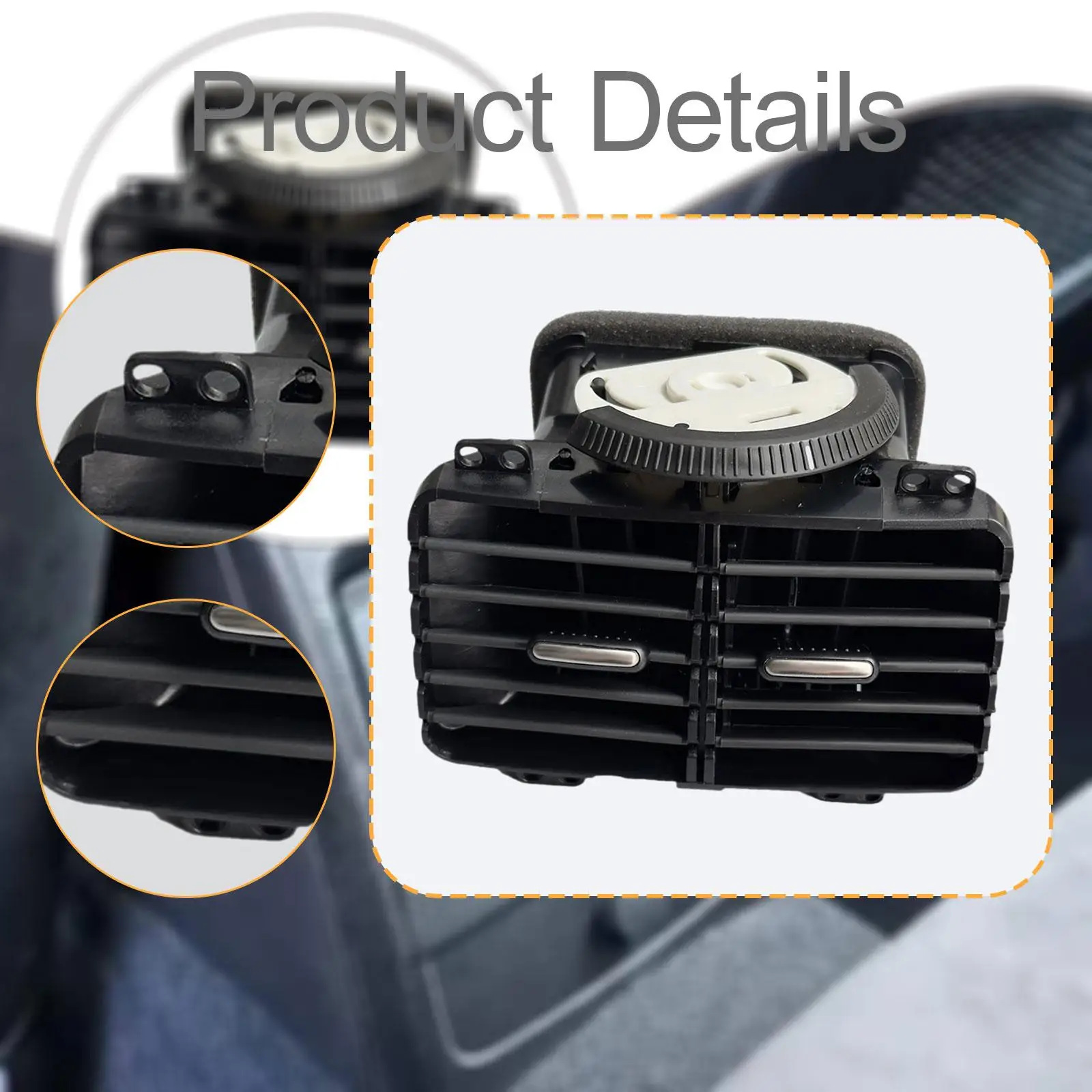 Reemplazo de salida de ventilación trasera HVAC 1KD819203 para VW GTI 2006-2013, accesorio para automóvil, piezas de repuesto de fácil instalación