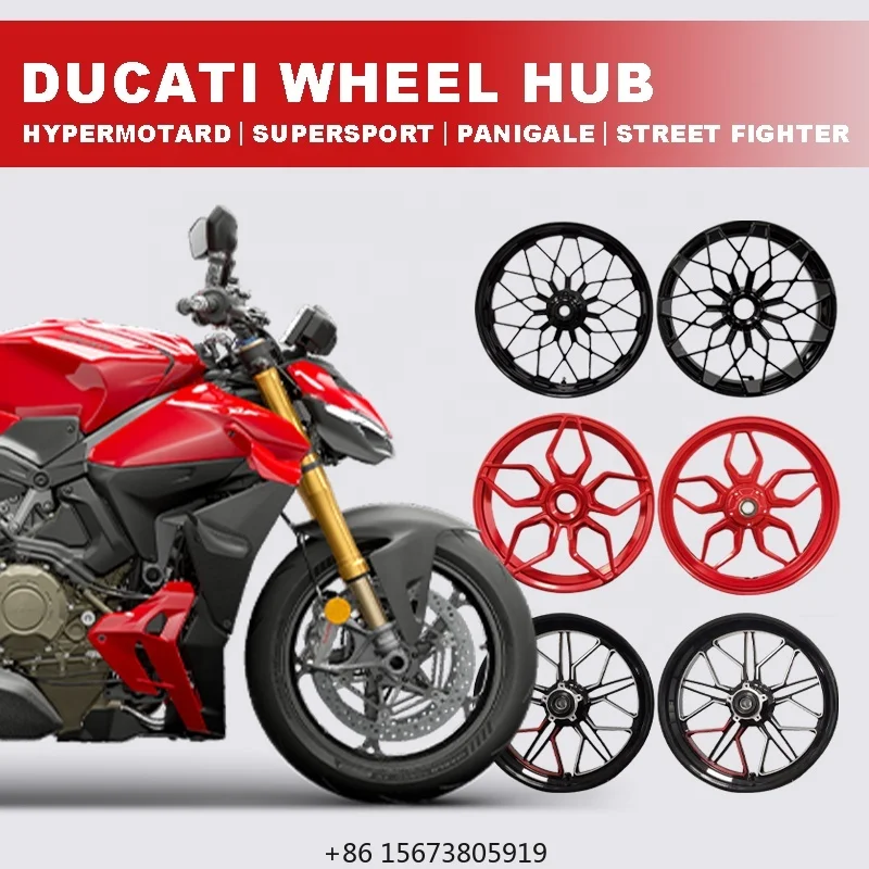 WILDOUT Racing, moyeu de roue personnalisé en alliage d'aluminium CNC pour DUCATI PANIGALE V2 STREET FIGHTER V4 HYPERMOTARD SUPER SPORT